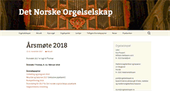 Desktop Screenshot of orgelselskapet.no